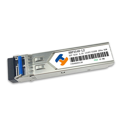 SFP 2.5G 单纤 1310nm TX / 1550nm RX 20km